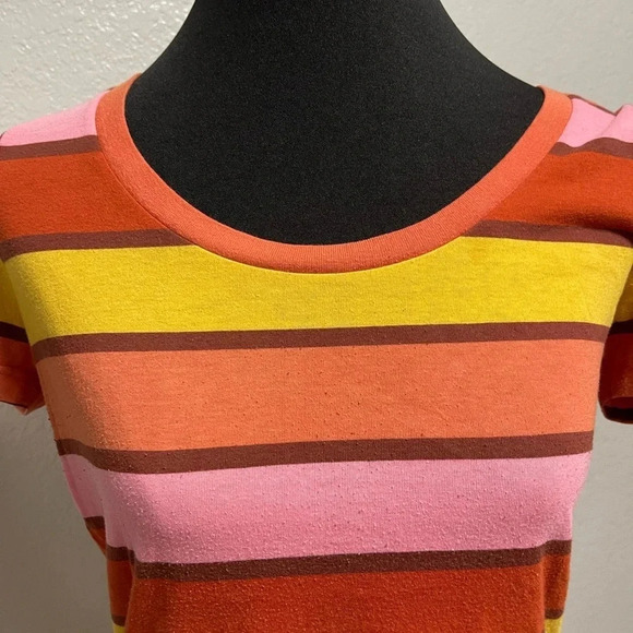 Mossimo Supply Co. Women's Color Block Short Sleeve Casual Tee MEDIUM - Picture 5 of 5